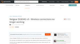 
                            8. [SOLVED] Netgear DG834G v3 - Wireless connections no longer ...