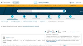 
                            13. Solved: no longer able to log in to phone web u... - Cisco Community