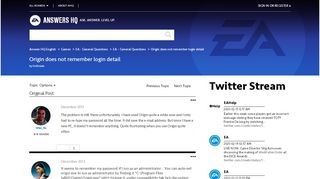 
                            1. Solved: Origin does not remember login detail - Page 4 - Answer HQ