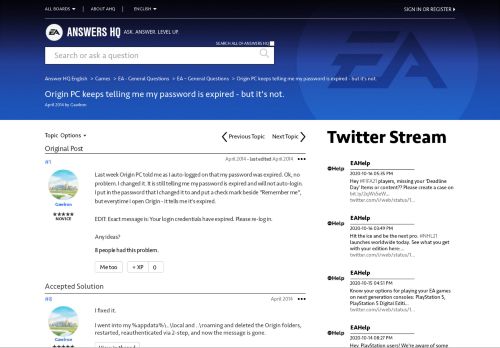 
                            8. Solved: Origin PC keeps telling me my password is expired - but it's ...
