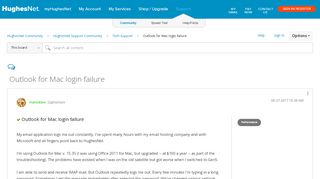 
                            13. Solved: Outlook for Mac login failure - HughesNet Community - 79013