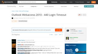 [SOLVED] Outlook Webaccess 2010 - 440 Login Timeout