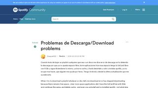 
                            6. Solved: Problemas de Descarga/Download problems - The Spotify ...