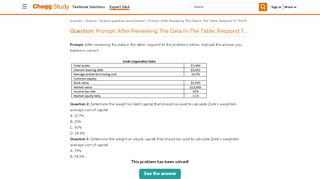 
                            11. Solved: Prompt: After Reviewing The Data In The Table, Res... | Chegg ...