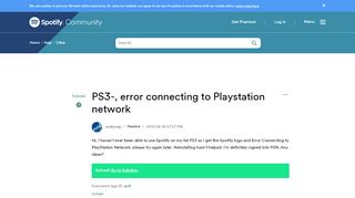 
                            10. Solved: PS3-, error connecting to Playstation network - The ...