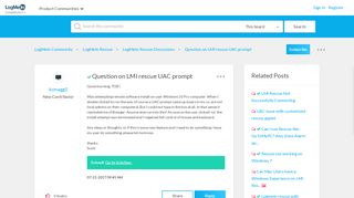 
                            5. Solved: Question on LMI rescue UAC prompt - LogMeIn Community