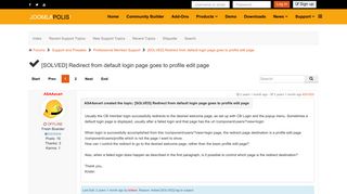 
                            9. [SOLVED] Redirect from default login page goes to profile edit ...