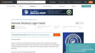 
                            12. [SOLVED] Remote Desktop Login Failed - Microsoft Remote Desktop ...