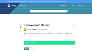 
                            9. Solved: Remove from startup - The Spotify Community