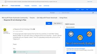 
                            7. Solved: Response ID not showing in Flow - Power Platform ...