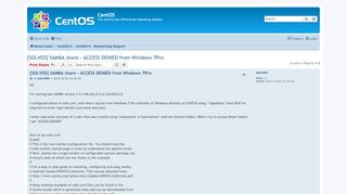 
                            8. [SOLVED] SAMBA share - ACCESS DENIED from Windows 7Pro - CentOS