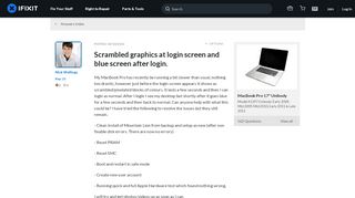 
                            13. SOLVED: Scrambled graphics at login screen and blue screen after ...