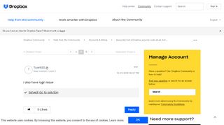 
                            7. Solved: [security] Got a Dropbox security code email, but ...