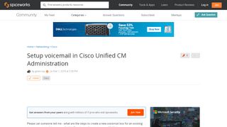 
                            10. [SOLVED] Setup voicemail in Cisco Unified CM Administration ...