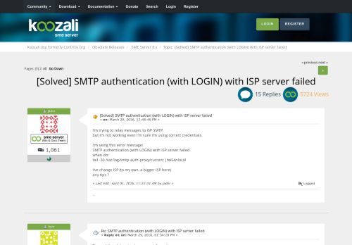 
                            13. [Solved] SMTP authentication (with LOGIN) with ISP server failed ...