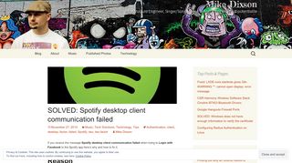 
                            13. SOLVED: Spotify desktop client communication failed | Mike Dixson