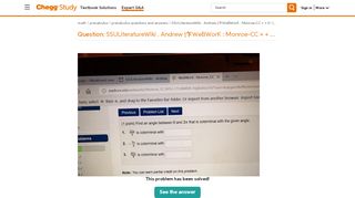 
                            8. Solved: SSULiteratureWiki . Andrew |乍WeBWorK : Monroe-CC ...