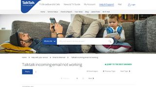 
                            9. Solved: Talktalk incoming email not working - TalkTalk Community