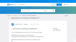 
                            7. Solved: Teamviewer not starting on Raspberry Pi - TeamViewer ...