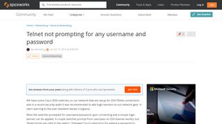 
                            8. [SOLVED] Telnet not prompting for any username and password ...