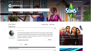 
                            5. Solved: The Sims 3 Member Login - Answer HQ