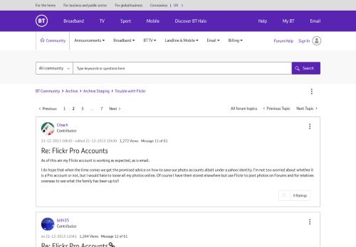 
                            9. Solved: Trouble with Flickr - Page 2 - BT Community