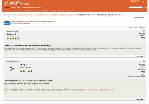 
                            3. [SOLVED] Ubuntu 16.04 won't boot to desktop due to interrupted ...