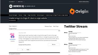
                            6. Solved: Unable to log in to Origin PC client or origin website. - Answer ...