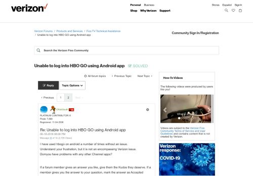 
                            5. Solved: Unable to log into HBO GO using Android app - Page 2 ...