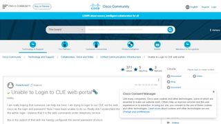 
                            7. Solved: Unable to Login to CUE web portal - Cisco Community