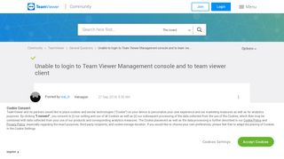 
                            7. Solved: Unable to login to Team Viewer Management console and to ...