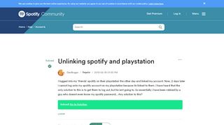
                            11. Solved: Unlinking spotify and playstation - The Spotify Community