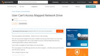 
                            3. [SOLVED] User Can't Access Mapped Network Drive - Windows Forum ...