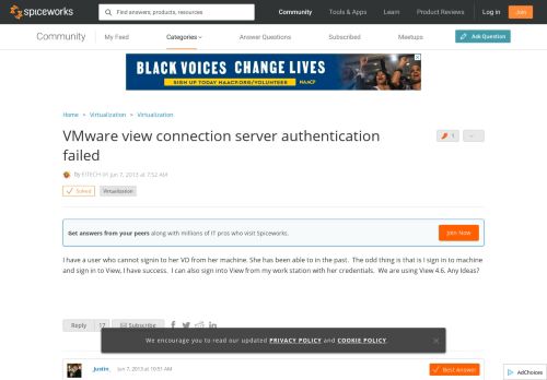 
                            6. [SOLVED] VMware view connection server authentication failed ...