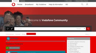 
                            4. Solved: Vodafone Postcard - Community home