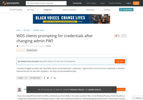 
                            3. [SOLVED] WDS clients prompting for credentials after changing ...