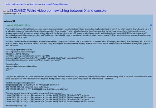 
                            9. [SOLVED] Weird video pbm switching between X and console - antiX ...