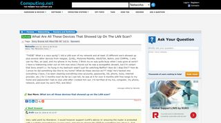 
                            11. [Solved] What are all these devices that showed up on the LAN scan ...