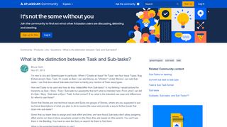 
                            9. Solved: What is the distinction between Task and Sub-tasks...