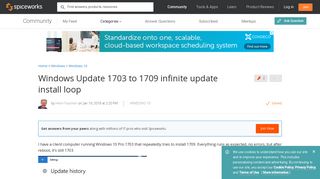 
                            10. [SOLVED] Windows Update 1703 to 1709 infinite update install loop ...