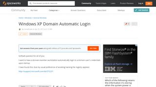 
                            1. [SOLVED] Windows XP Domain Automatic Login - Windows Forum ...