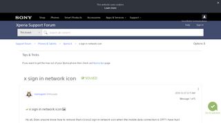 
                            11. Solved: x sign in network icon - Support forum