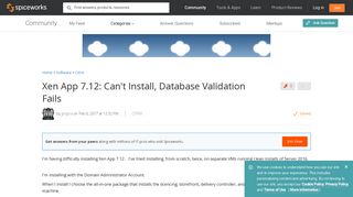
                            12. [SOLVED] Xen App 7.12: Can't Install, Database Validation Fails ...