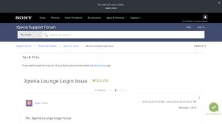 
                            7. Solved: Xperia Lounge Login Issue - Page 2 - Support forum