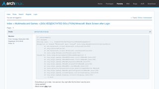 
                            8. [SOLVED][DICTATED SOLUTION] Minecraft: Black Screen after Login ...