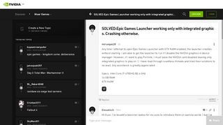 
                            11. SOLVED:Epic Games Launcher working only with integrated graphics ...