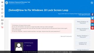 
                            3. [Solved]How to Fix Windows 10 Lock Screen Loop