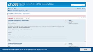 
                            1. [solved]Kundeninterface deaktivieren - OtterHub - OTRS Community ...