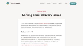 
                            8. Solving email delivery issues ~ Church Social