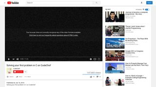 
                            8. Solving your first problem in C on CodeChef - YouTube